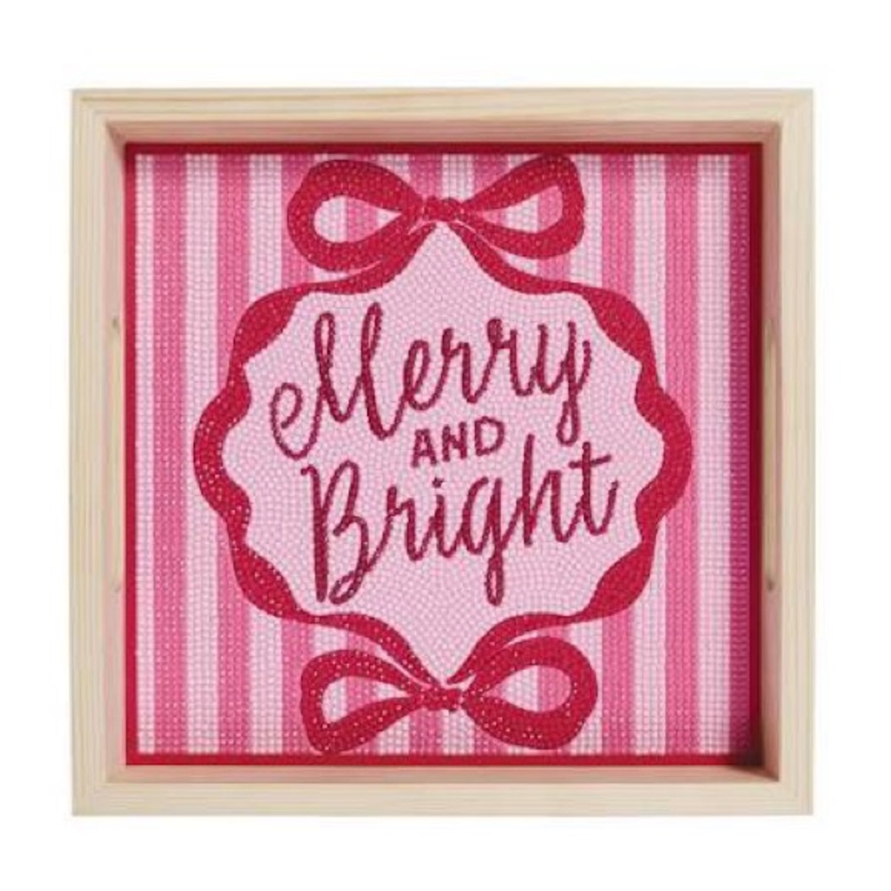ISO Make Market Merry and Bright Diamond Art Tray - Red and Pink